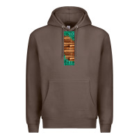 Coffee western tooled leather sunflower turquoise gemstone pen wrap 1 Premium Hoodie - Jasminsmagicworld