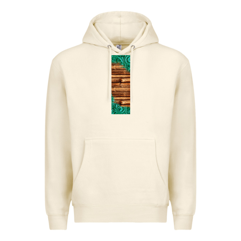 Western Tooled Leather Sunflower Turquoise Gemstone Pen Wrap 1 Premium Hoodie by Jasminsmagicworld | Teevron