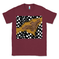 Burgundy racing glitter leopard Classic Tee - JahusDesignShop