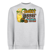 Heather Grey sweet summer time pineapple Heavyweight Sweatshirt - RacoonDesign