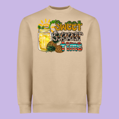 Sweet Summer Time Pineapple Heavyweight Sweatshirt Designed By Racoondesign