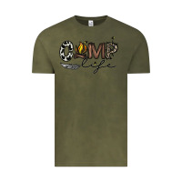 Vintage Olive camp life Vintage Tee - CowhideDigitalArt