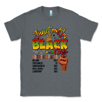 Charcoal Heather juneteenth black king Classic Tee - LillyAllenDesigns
