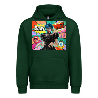 Forest Green pop art gothic girl Urban Hoodie - TumblerDesignByShophia