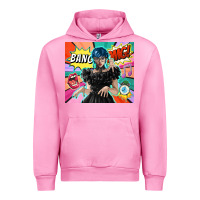 Fuchsia Pink pop art gothic girl Urban Hoodie - TumblerDesignByShophia