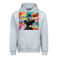 Heather Grey pop art gothic girl Urban Hoodie - TumblerDesignByShophia