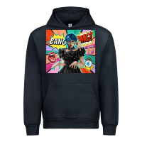 Navy pop art gothic girl Urban Hoodie - TumblerDesignByShophia