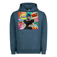 Pigment Midnight Navy pop art gothic girl Urban Hoodie - TumblerDesignByShophia
