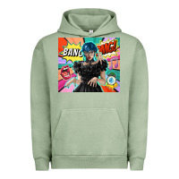 Pigment Oil Green pop art gothic girl Urban Hoodie - TumblerDesignByShophia