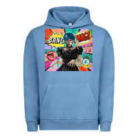 Pigment Pebble Blue pop art gothic girl Urban Hoodie - TumblerDesignByShophia
