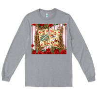 Heather Grey valentines day playing cards Long Sleeve Tee - AdoDesignShop