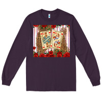 Plum valentines day playing cards Long Sleeve Tee - AdoDesignShop