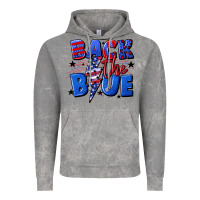 Cloud Rock Back the blue with lightning bolt 4th of july Vintage Hoodie - CowGirlArtShop