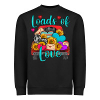 Black loads of love with truck Heavyweight Sweatshirt - HRA Design Shop