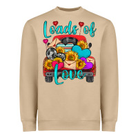 Mushroom loads of love with truck Heavyweight Sweatshirt - HRA Design Shop