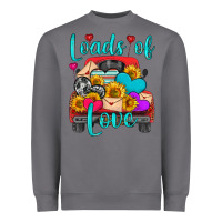 Loads Of Love With Truck Heavyweight Sweatshirt | Teevron