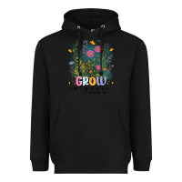 Black grow in grace Heavyweight Hoodie - MaliasSmallBusiness