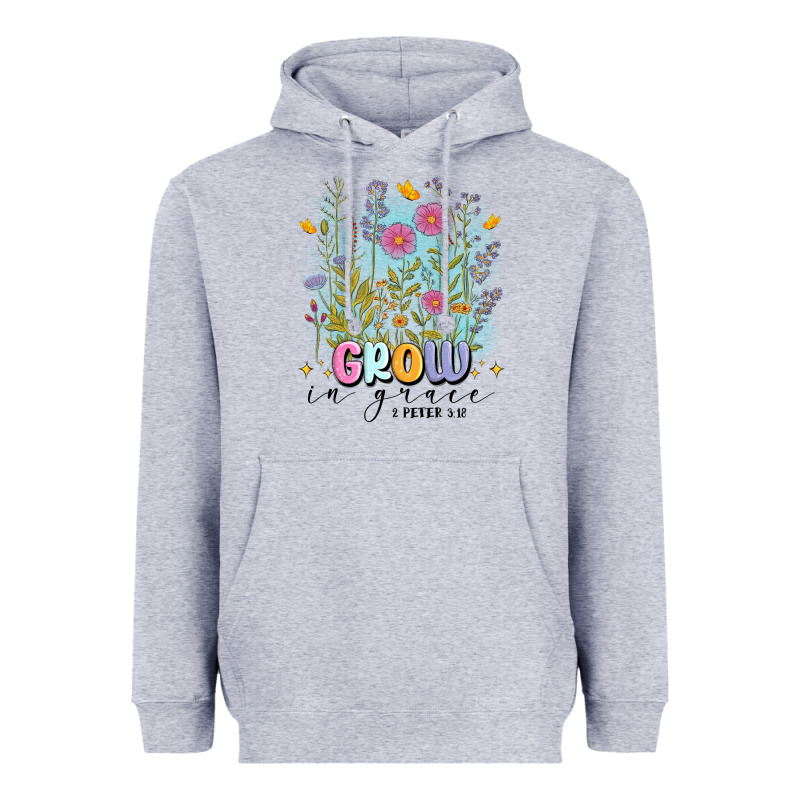 Grow In Grace Heavyweight Hoodie by MaliasSmallBusiness | Teevron