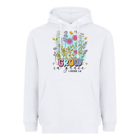 White grow in grace Heavyweight Hoodie - MaliasSmallBusiness