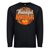Black Thankful Mama Premium Sweatshirt - MaliasSmallBusiness