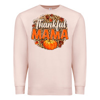 Pale Pink Thankful Mama Premium Sweatshirt - MaliasSmallBusiness