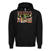 Black cozy bookish weekend Zipper Hoodie - MaliasSmallBusiness