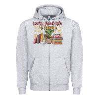 Heather Grey cozy bookish weekend Zipper Hoodie - MaliasSmallBusiness