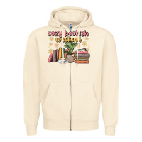 Sandshell cozy bookish weekend Zipper Hoodie - MaliasSmallBusiness