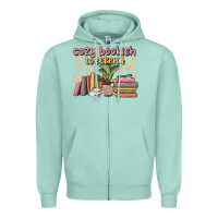 Seafoam cozy bookish weekend Zipper Hoodie - MaliasSmallBusiness