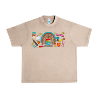 Teacher Life Rainbow Frosted Urban Heavy Tee | Teevron