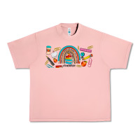 Salmon teacher life rainbow frosted Urban Heavy Tee - JahusDesignShop