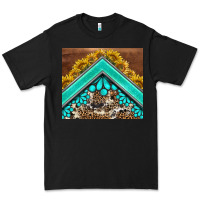 Black western  sunflower turquise gemstone  tumbler Premium Tee - BarkalooDesign