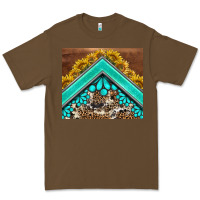 Cacao western  sunflower turquise gemstone  tumbler Premium Tee - BarkalooDesign
