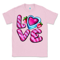 Bubblegum Pink love with strawberry candy Classic Tee - AdoDesignShop