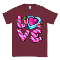 Burgundy love with strawberry candy Classic Tee - AdoDesignShop