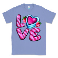 Colony Blue love with strawberry candy Classic Tee - AdoDesignShop