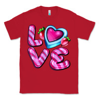 Red love with strawberry candy Classic Tee - AdoDesignShop