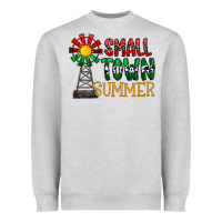 Heather Grey small town summer Heavyweight Sweatshirt - CowhideDigitalArt