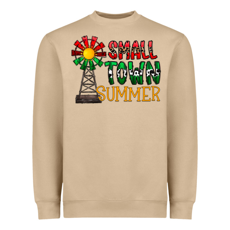 Small Town Summer Heavyweight Sweatshirt by CowhideDigitalArt | Teevron