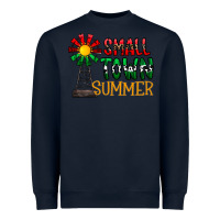 Navy small town summer Heavyweight Sweatshirt - CowhideDigitalArt