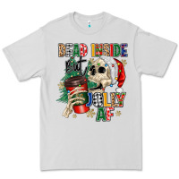 Dove Grey dead inside but jolly as fuck Premium Tee - MaliasSmallBusiness