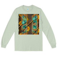 Matcha aztec and sunflowers Long Sleeve Tee - BundleAndBundleShop