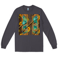 Smoke aztec and sunflowers Long Sleeve Tee - BundleAndBundleShop