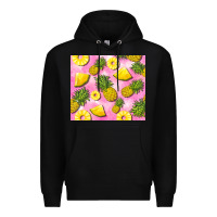 Black pink pineapple Premium Hoodie - BarkalooDesign