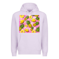 Lilac pink pineapple Premium Hoodie - BarkalooDesign