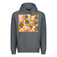 Rock pink pineapple Premium Hoodie - BarkalooDesign