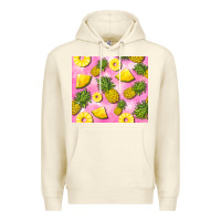 Sandshell pink pineapple Premium Hoodie - BarkalooDesign