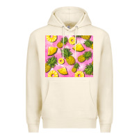 Tofu pink pineapple Premium Hoodie - BarkalooDesign