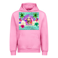 Fuchsia Pink nobody likes shady beach Urban Hoodie - TumblerDesignByShophia