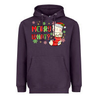 Plum merry what christmas cat Heavyweight Hoodie - MaliasSmallBusiness